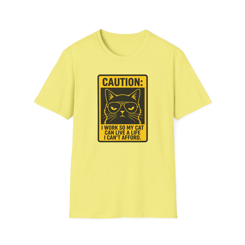 Caution work hard for your cat T-Shirt
