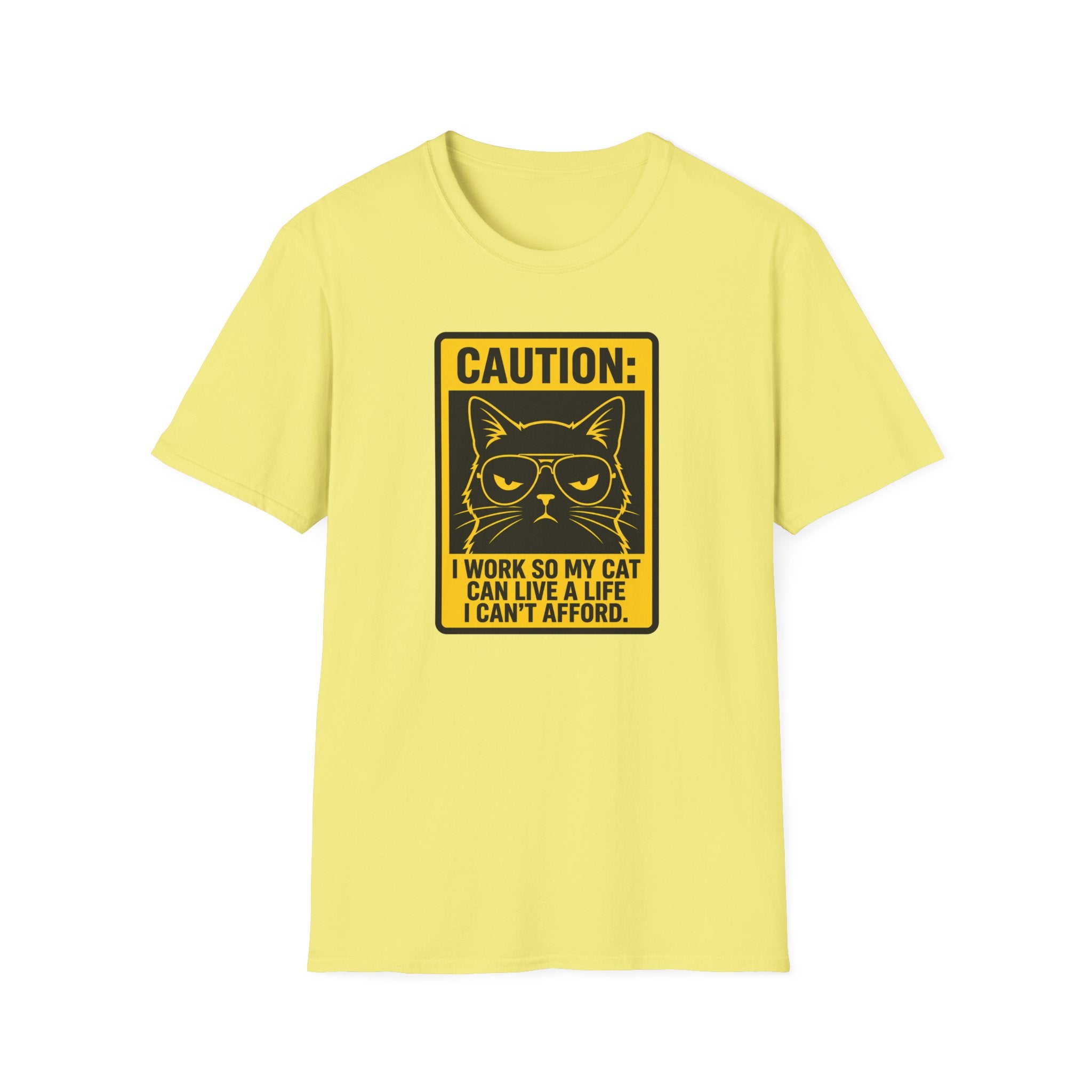 Caution work hard for your cat T-Shirt