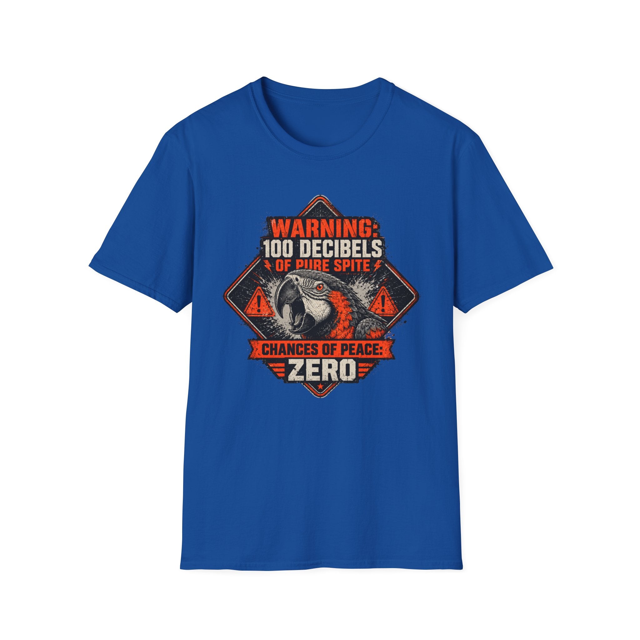 Screaming parrot warning poster T-Shirt