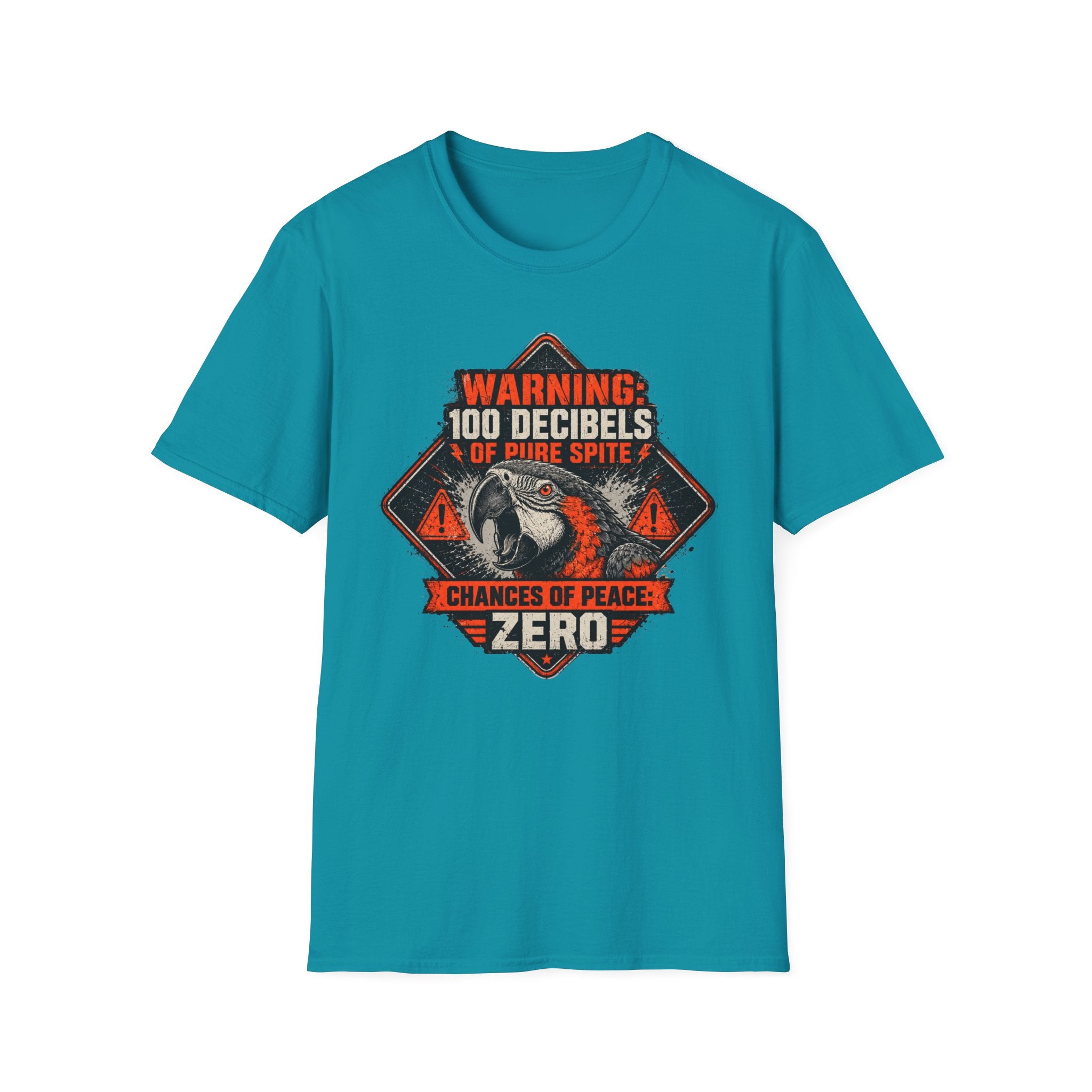 Screaming parrot warning poster T-Shirt