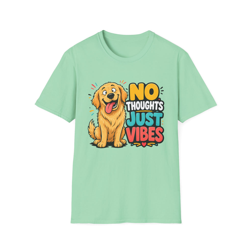 No Thoughts Just Vibes Dog T-Shirt