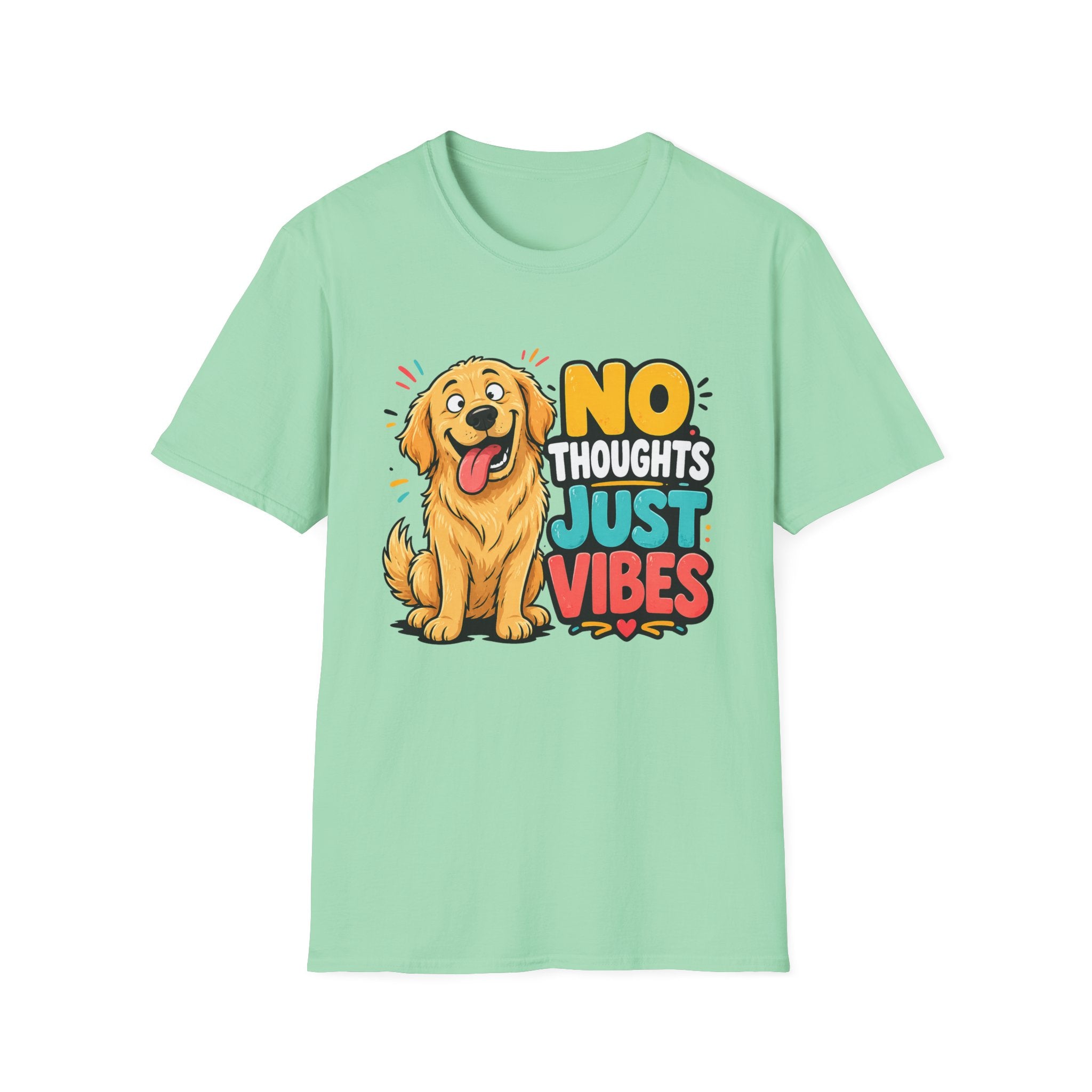 No Thoughts Just Vibes Dog T-Shirt