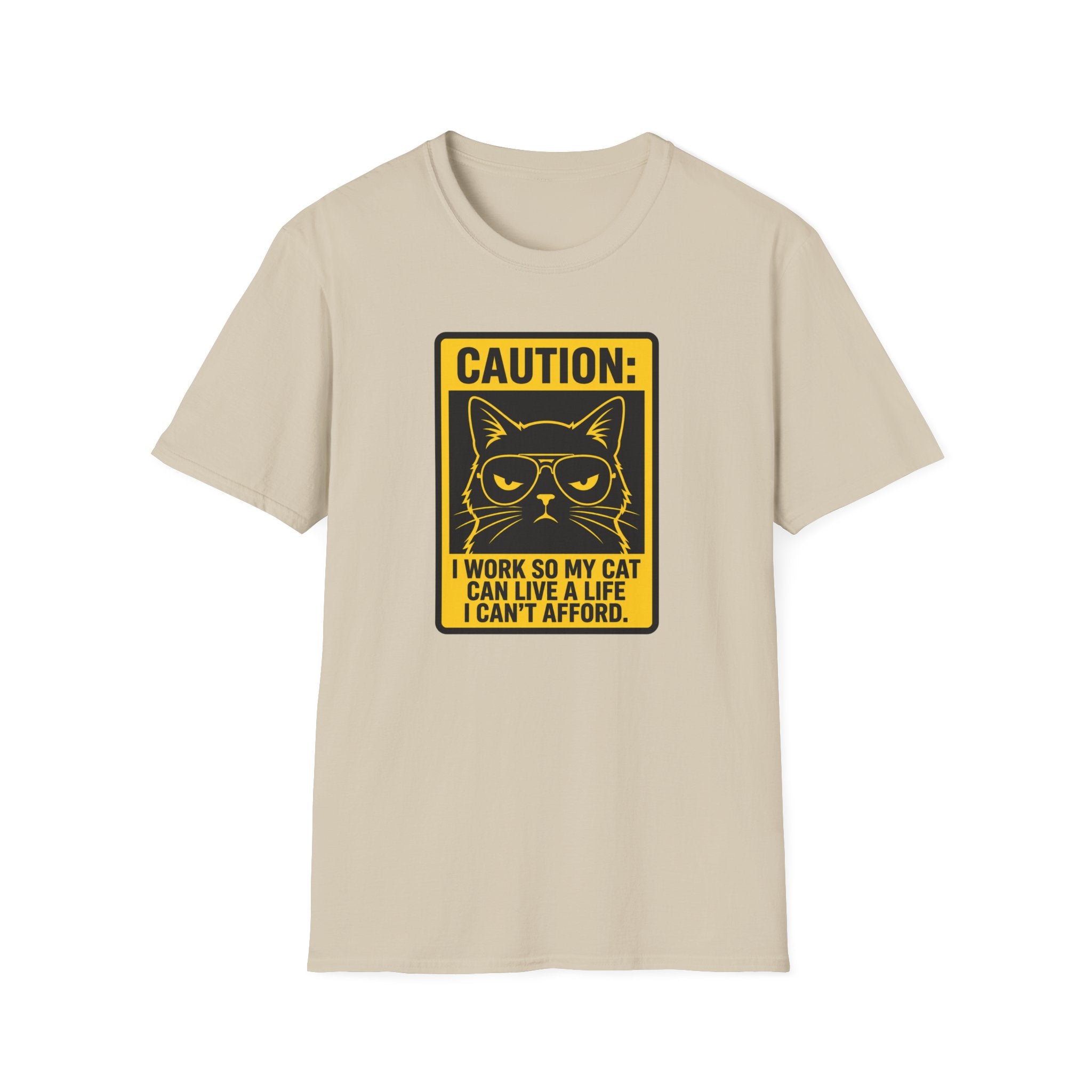 Caution work hard for your cat T-Shirt