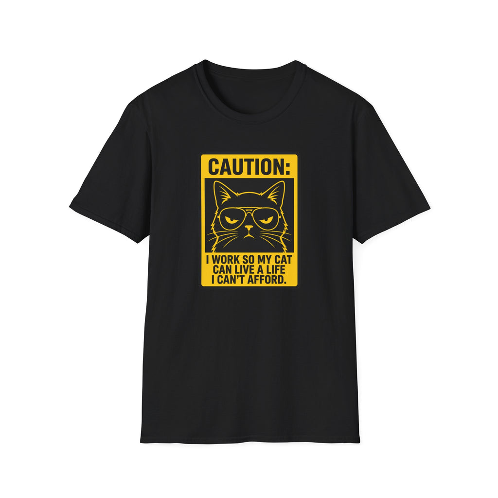 Caution work hard for your cat T-Shirt