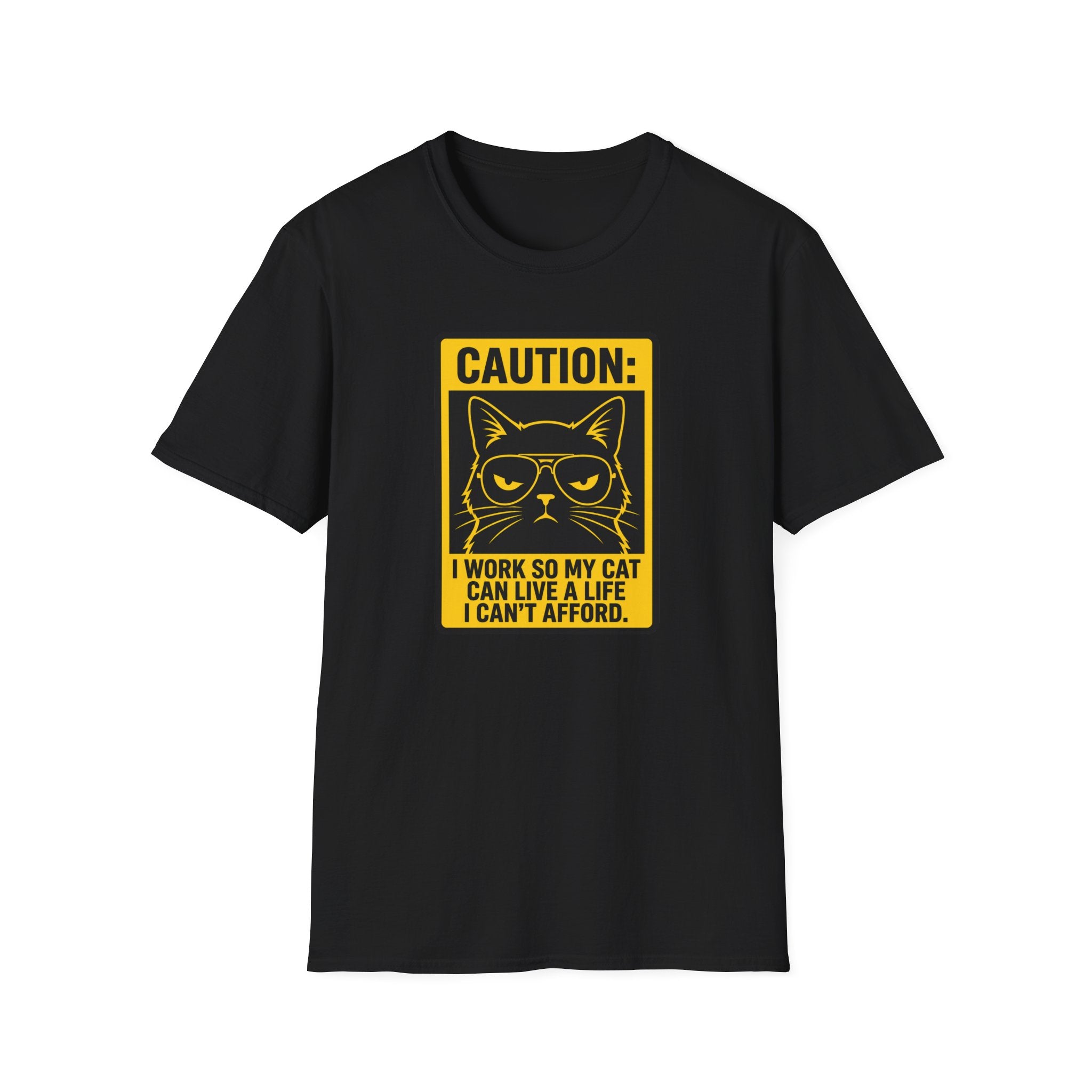 Caution work hard for your cat T-Shirt