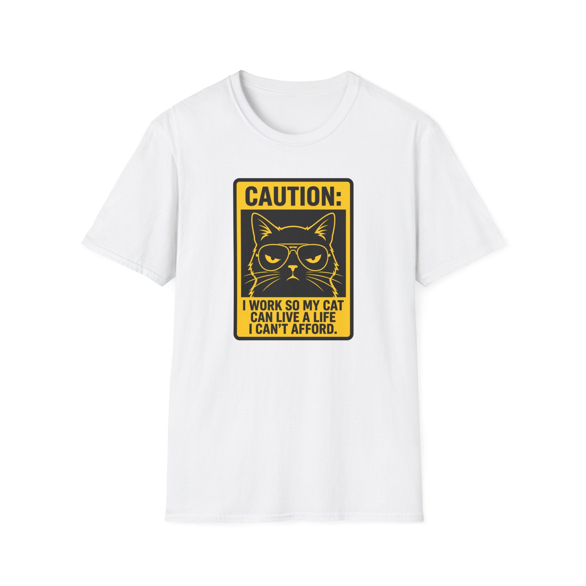 Caution work hard for your cat T-Shirt