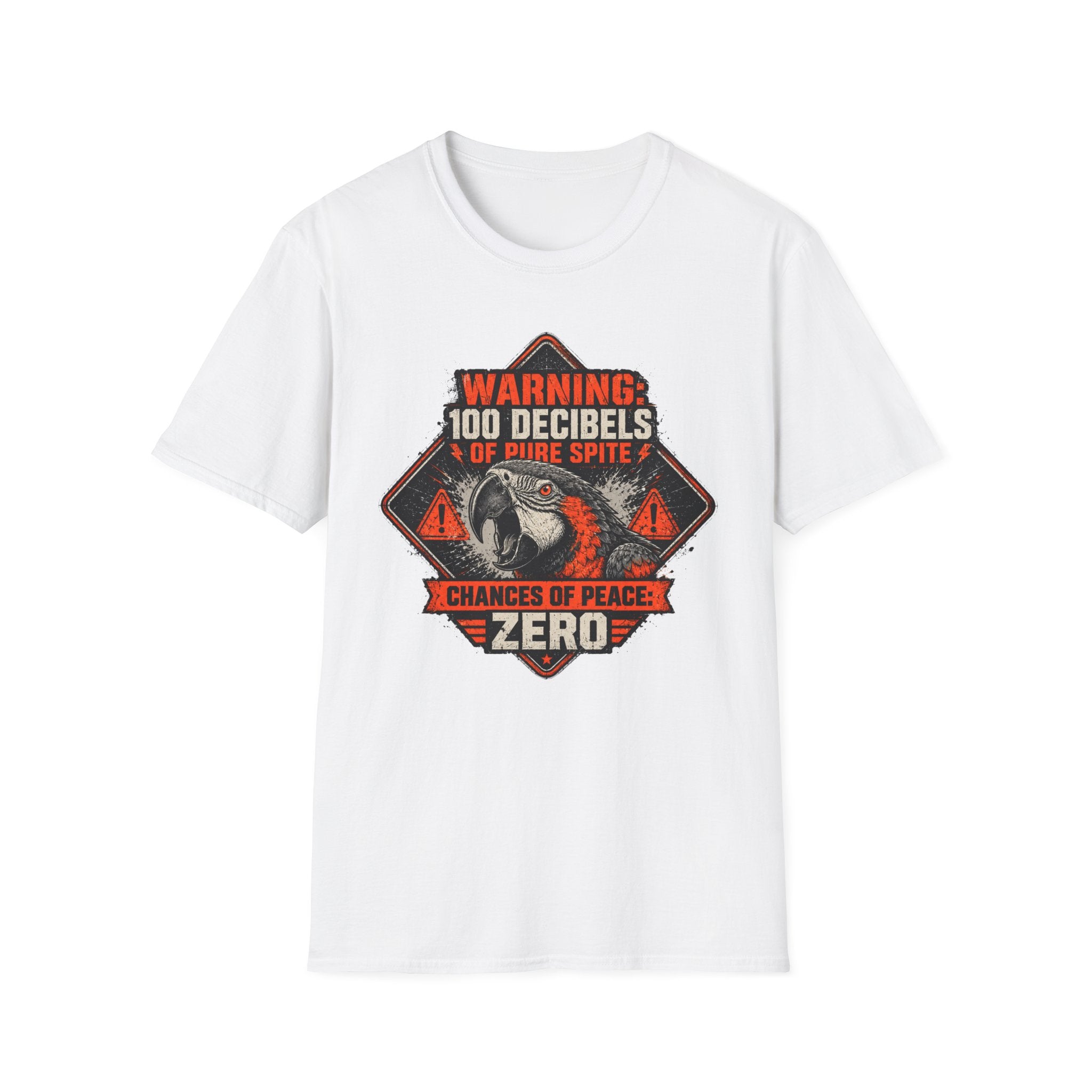 Screaming parrot warning poster T-Shirt