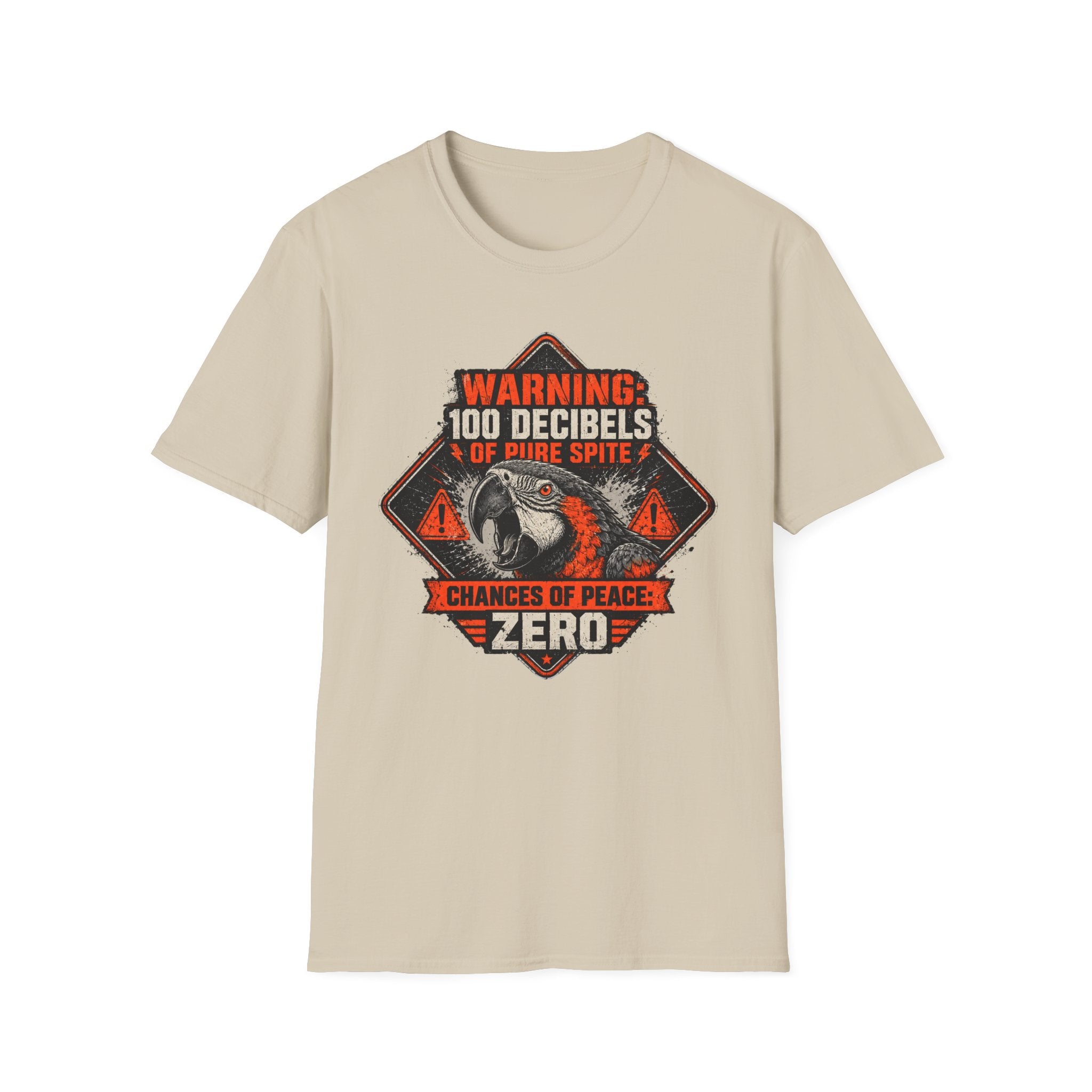 Screaming parrot warning poster T-Shirt