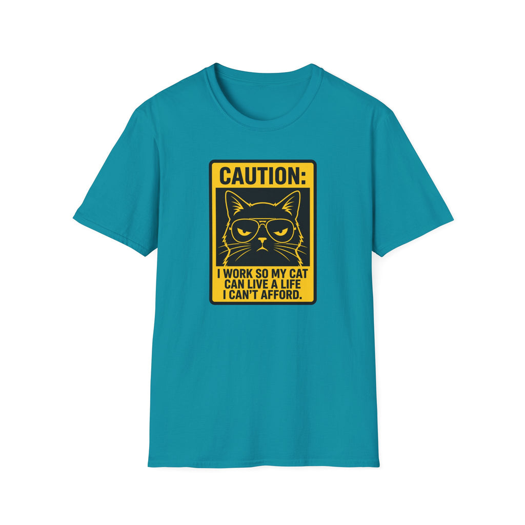 Caution work hard for your cat T-Shirt