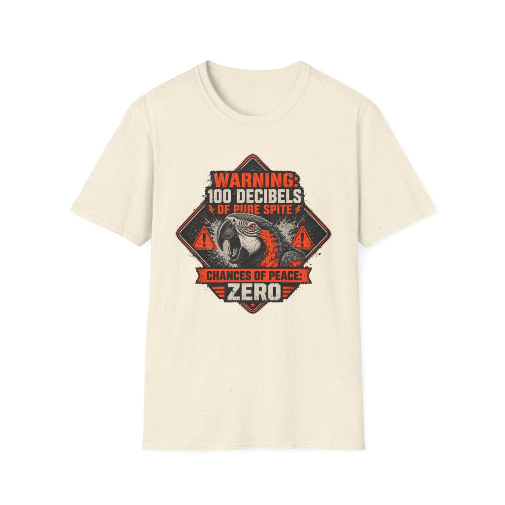 Screaming parrot warning poster T-Shirt