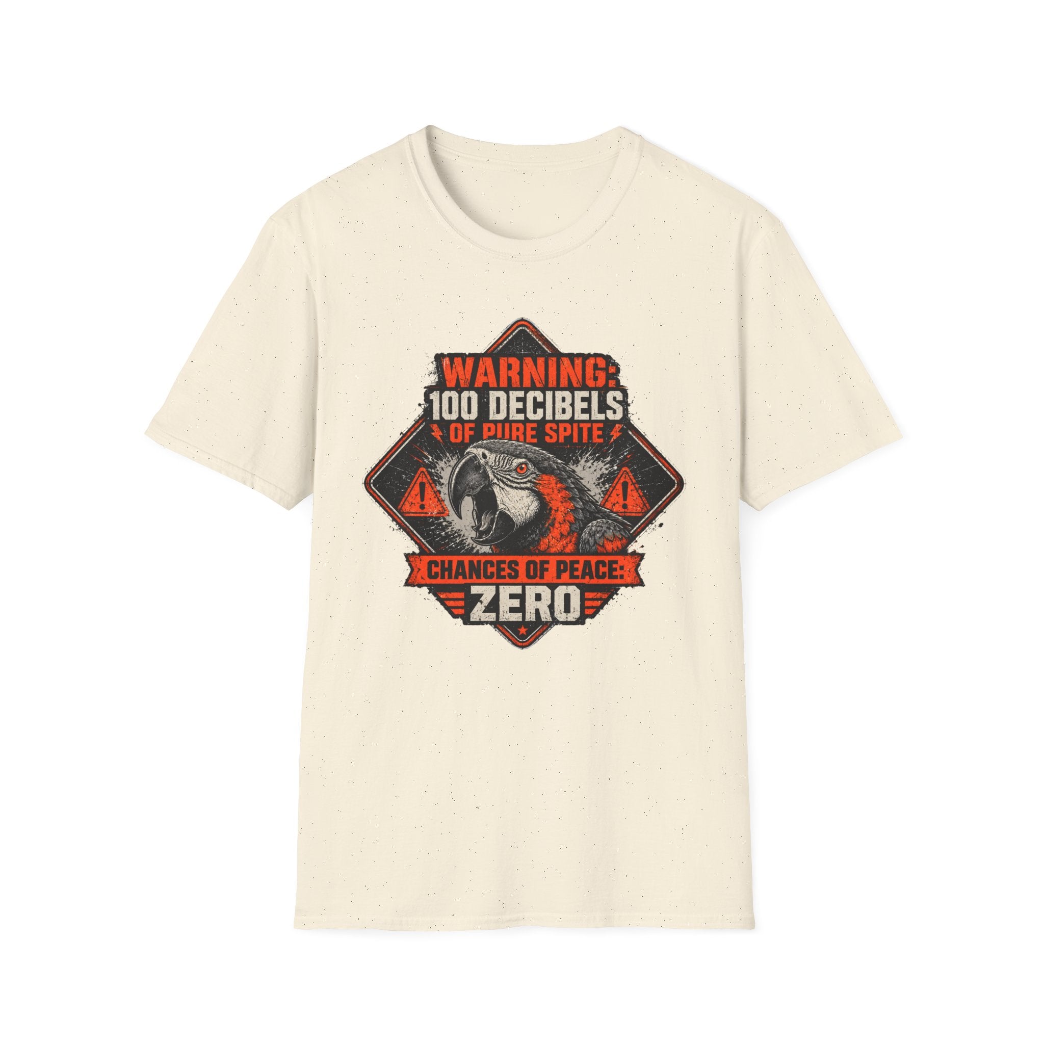 Screaming parrot warning poster T-Shirt