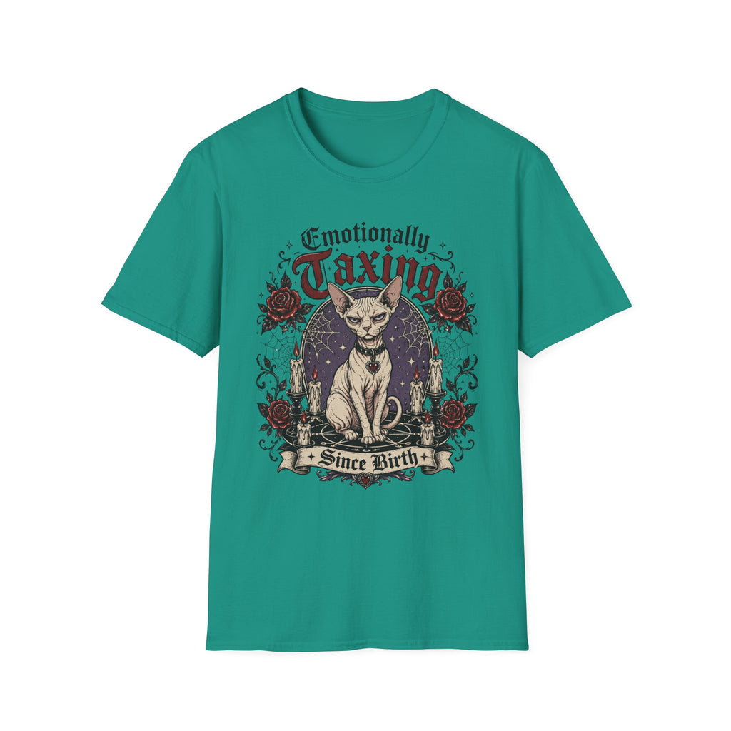 Emotionally taxing with gothic flair T-Shirt