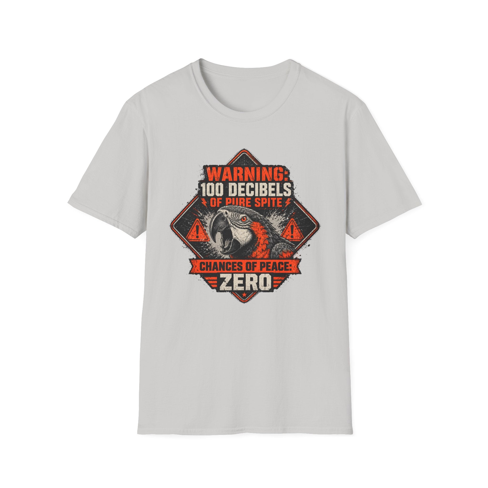 Screaming parrot warning poster T-Shirt