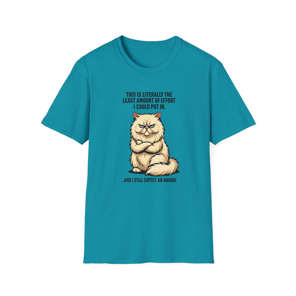 Minimal effort, maximum expectation cat's attitude T-Shirt