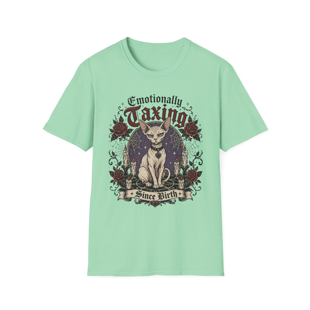Emotionally taxing with gothic flair T-Shirt