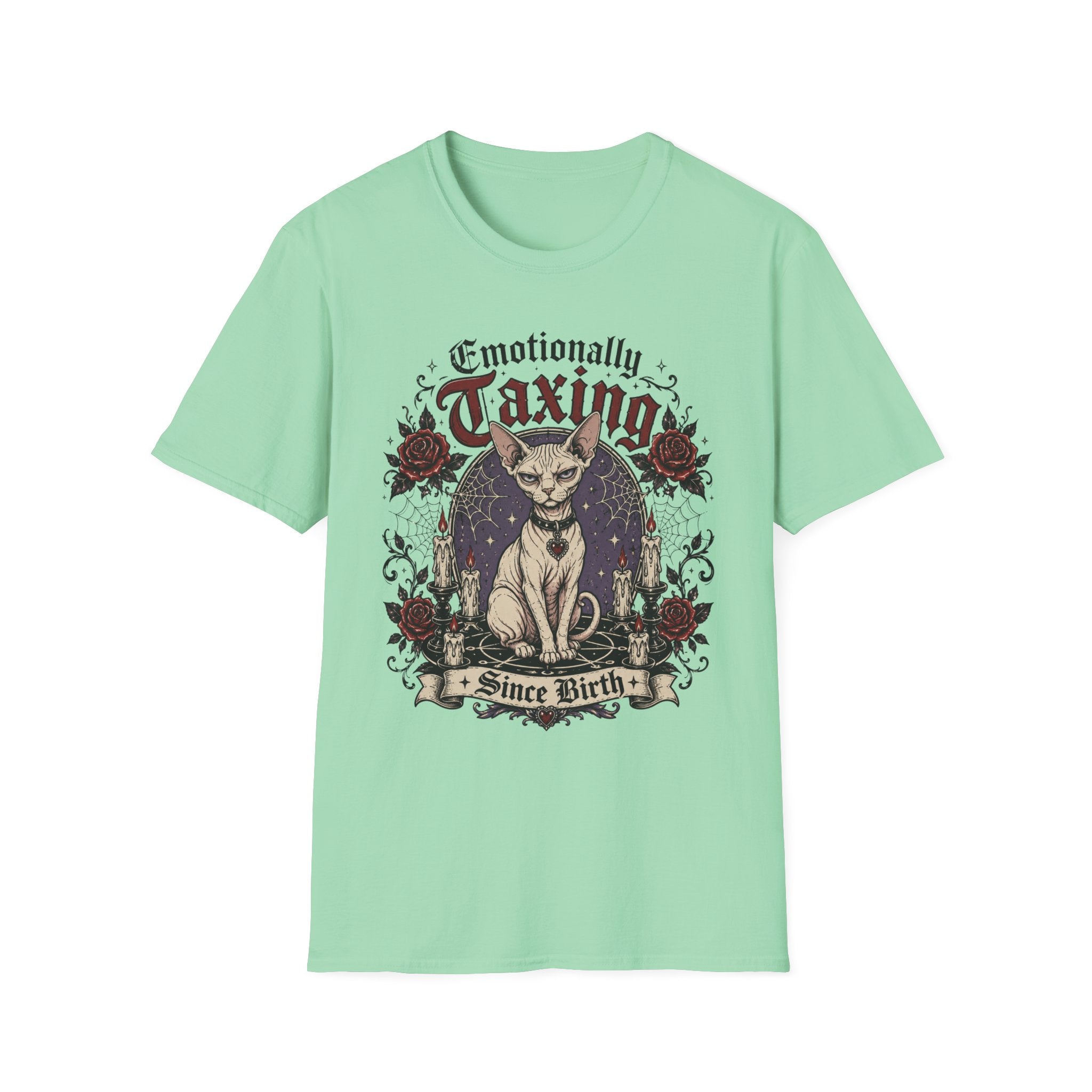 Emotionally taxing with gothic flair T-Shirt