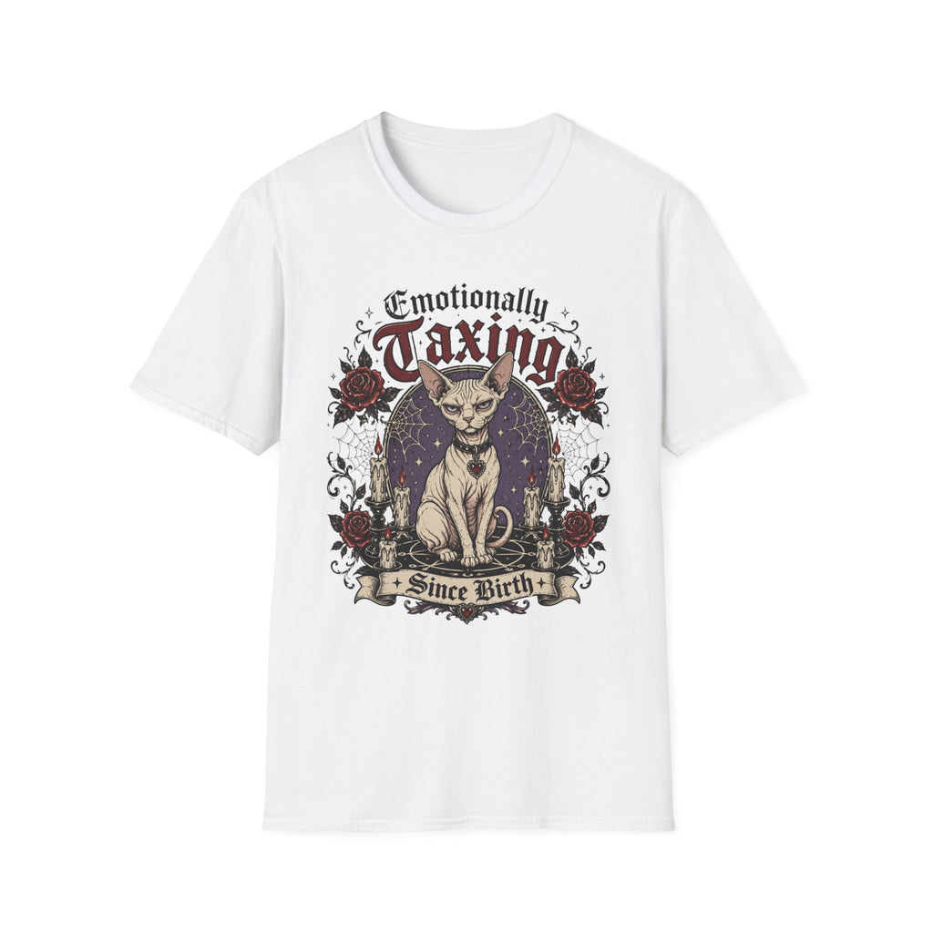 Emotionally taxing with gothic flair T-Shirt