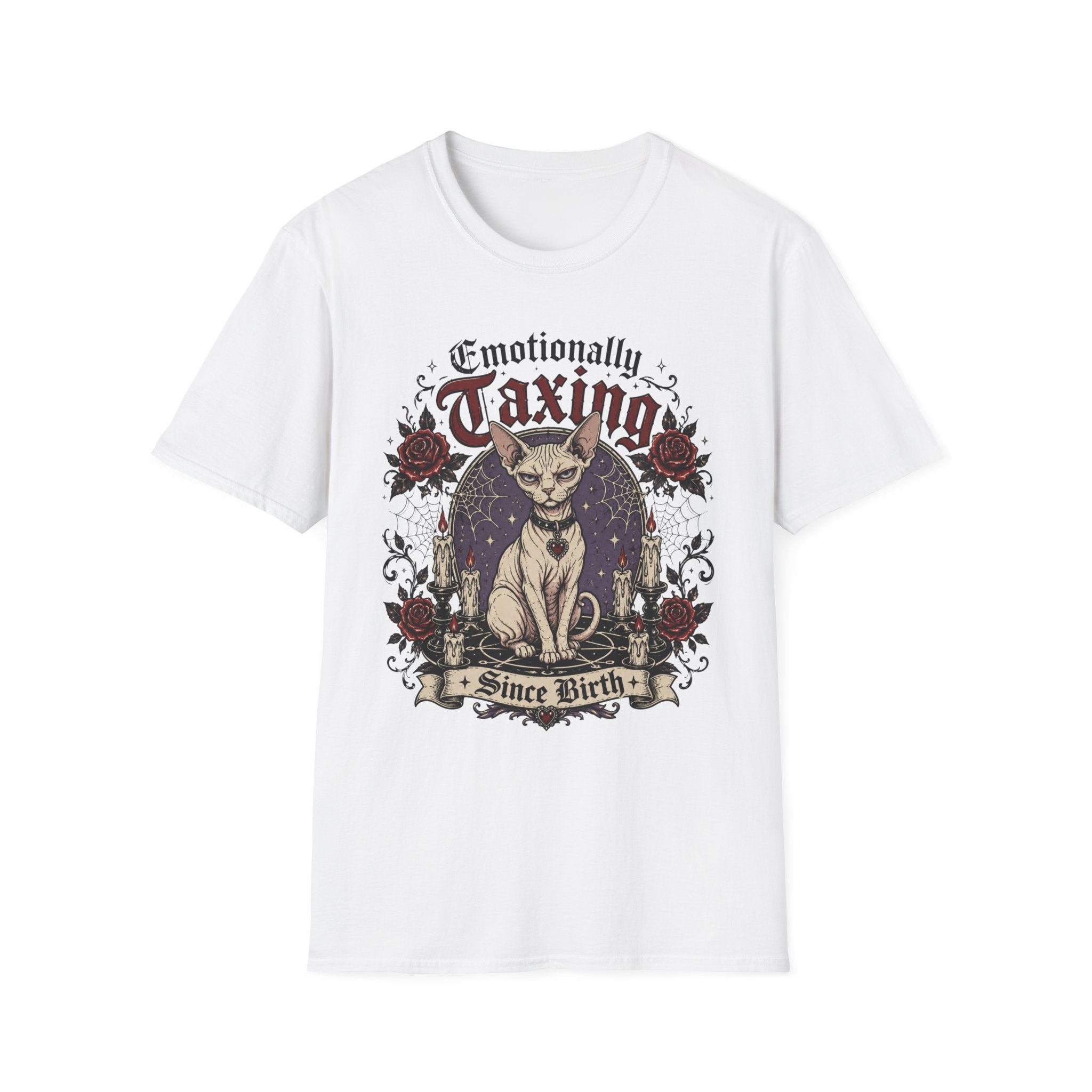 Emotionally taxing with gothic flair T-Shirt
