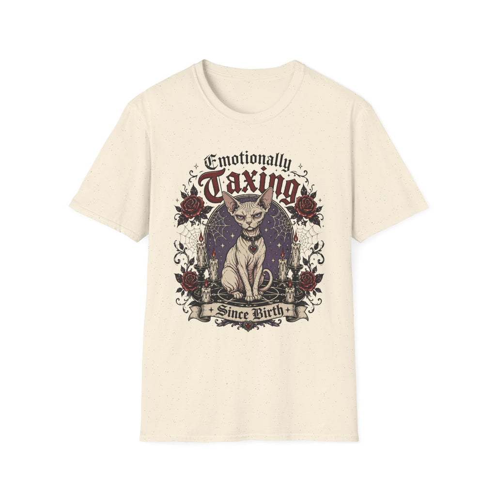 Emotionally taxing with gothic flair T-Shirt