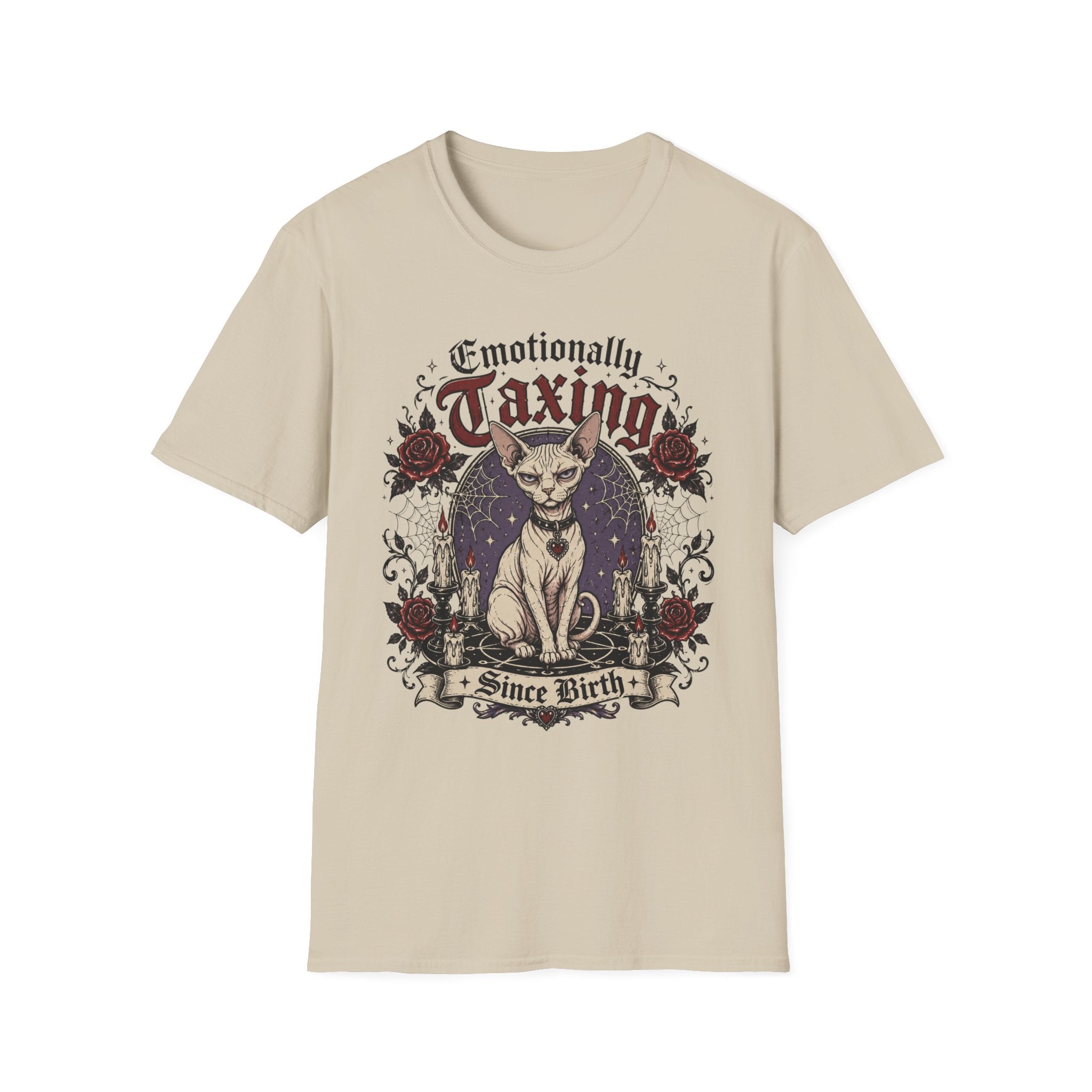 Emotionally taxing with gothic flair T-Shirt