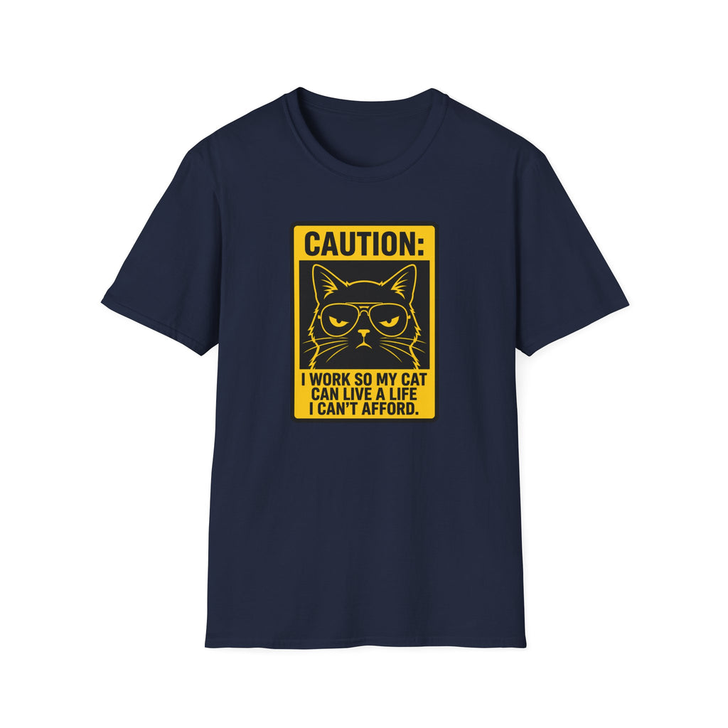 Caution work hard for your cat T-Shirt