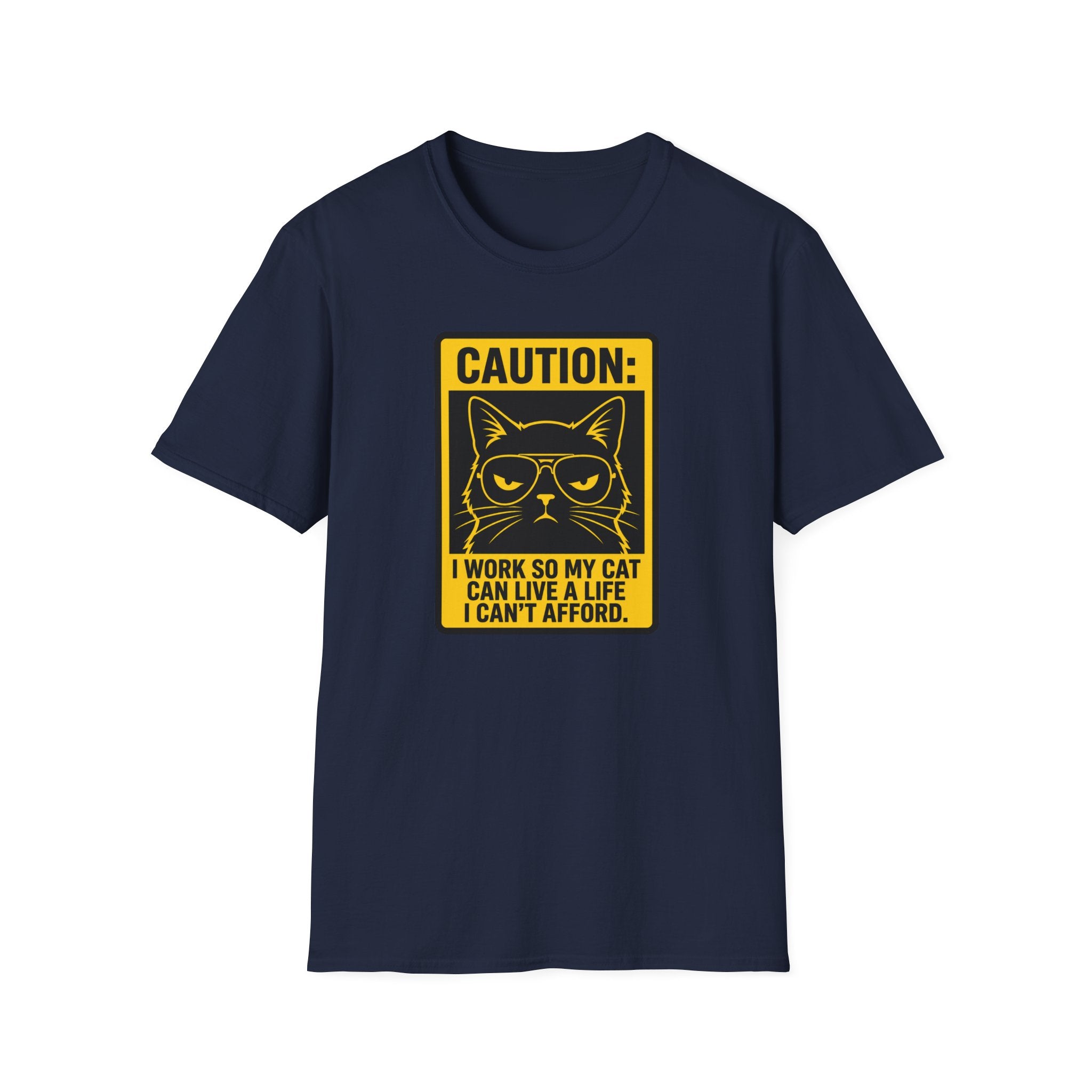Caution work hard for your cat T-Shirt