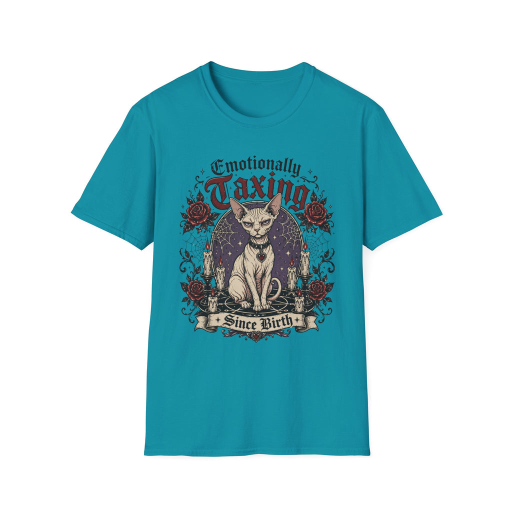 Emotionally taxing with gothic flair T-Shirt