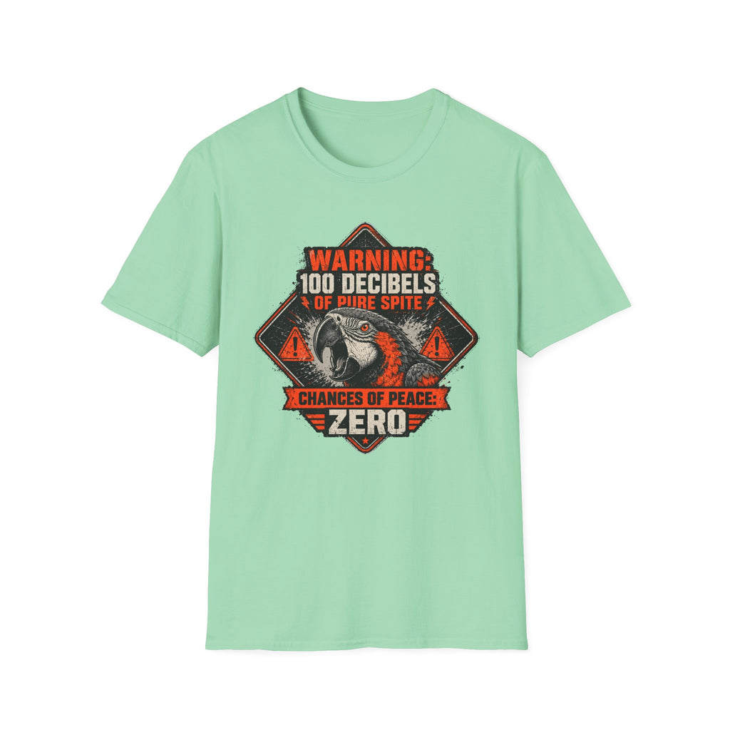 Screaming parrot warning poster T-Shirt